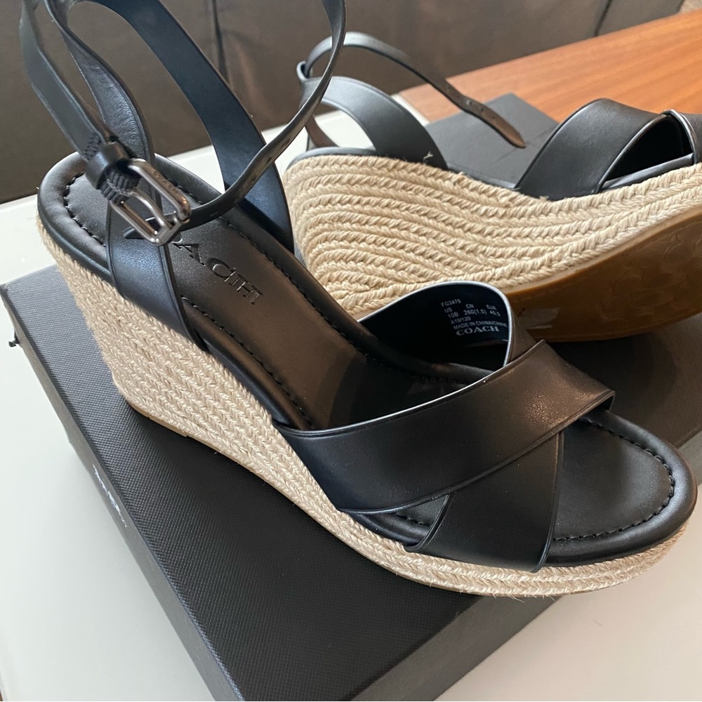 COACH WEDGE SANDALS
